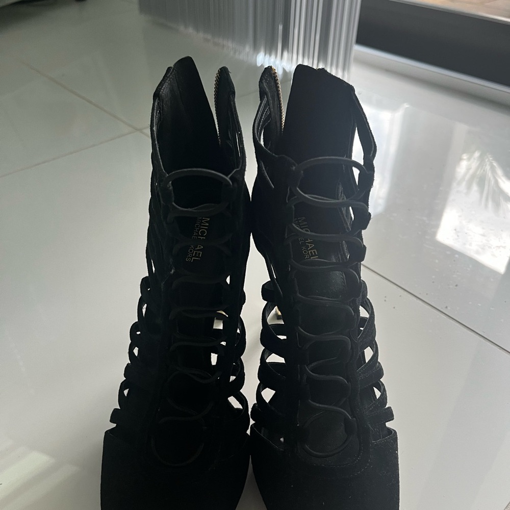 MICHAEL Michael Kors Black Strappy Heels